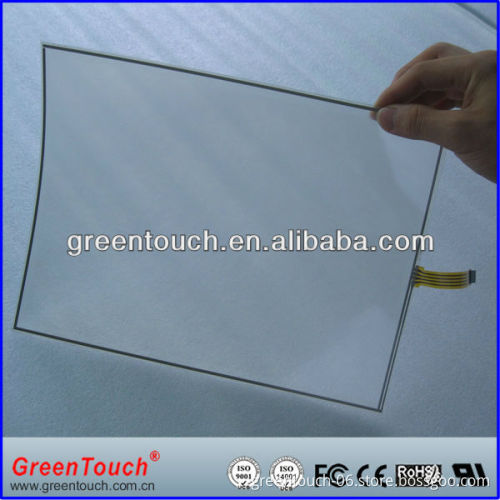 22 inch 4 wire resistive film to film and touch screen flexible foil film with USB/RS232